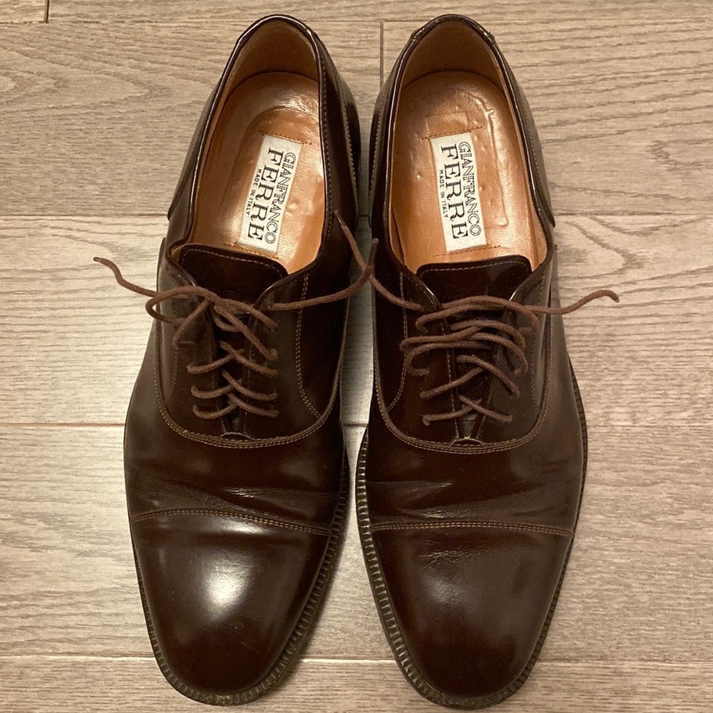 Gianfranco Ferre brown mens shoes size 9,5